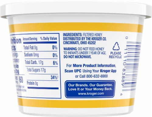 Kroger® Whipped Pure Clover Honey Tub Perspective: right