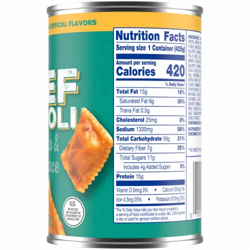 Kroger® Beef Ravioli in Tomato & Meat Sauce Perspective: right