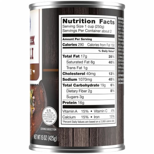 Kroger® Original No Beans Chili Perspective: right