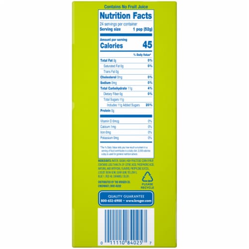 Kroger® Variety Pack Ice Pops Perspective: right