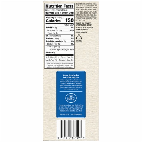 Kroger® Mini Oatmeal Cookies with Real Milk Chocolate Perspective: right