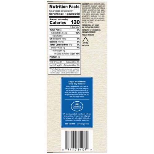 Kroger® Mini Oatmeal Cookies with Real Milk Chocolate Perspective: right