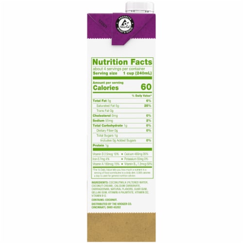 Simple Truth® Unsweetened Coconut Milk Perspective: right