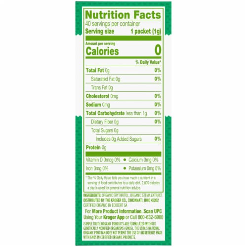 Simple Truth Organic™ Stevia Extract Blend Zero Calorie Sweetener Perspective: right