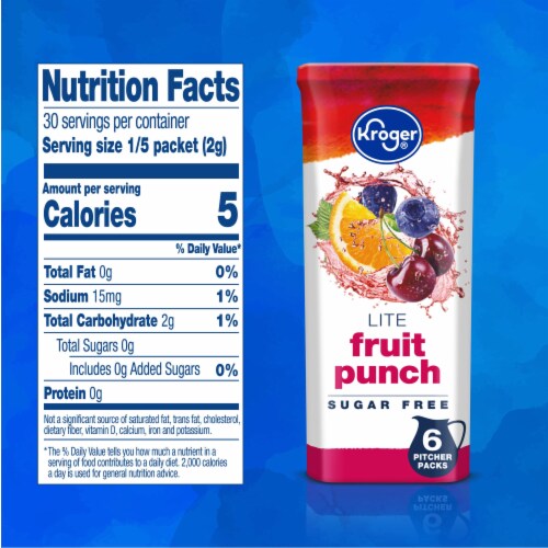Kroger® Lite Fruit Punch Instant Drink Mix Perspective: right