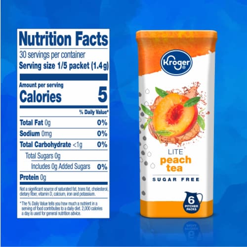 Kroger® Lite Peach Tea Drink Mix Perspective: right
