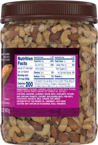 Kroger® Deluxe Sea Salt Mixed Nuts Perspective: right