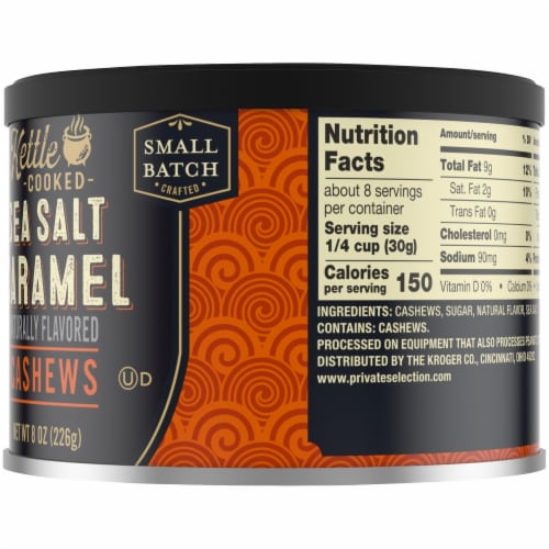 Private Selection® Kettle Cooked Sea Salt Caramel Cashews Perspective: right