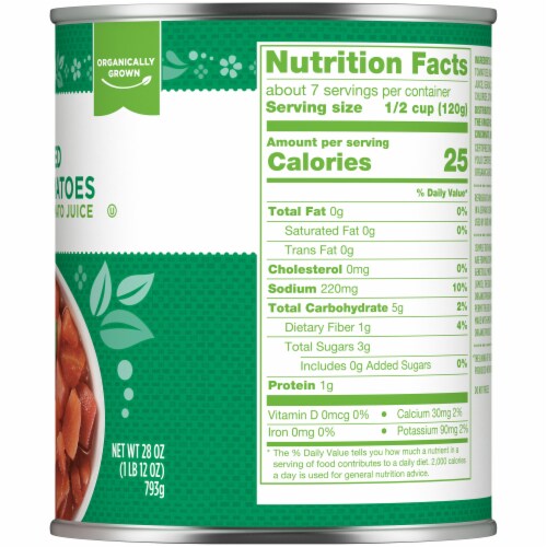 Simple Truth Organic® Diced Tomatoes Perspective: right