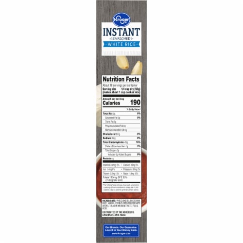 Kroger® Instant Microwaveable White Rice Perspective: right