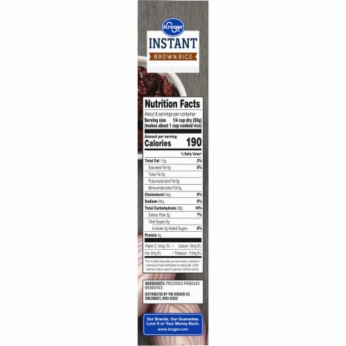 Kroger® Instant Microwaveable Brown Rice Perspective: right