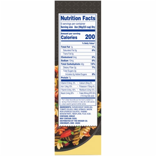Kroger® Salad Rainbow Twirls Pasta Perspective: right