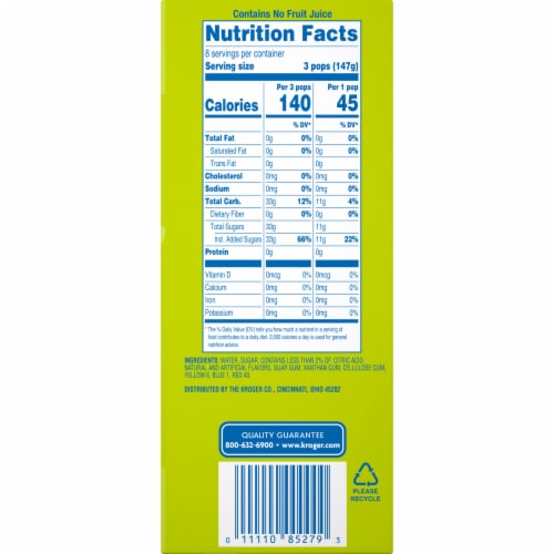 Kroger® Grape Cherry Orange Flavor Mighty Ice Pops Perspective: right