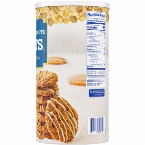 Kroger® Quick 1-Minute 100% Whole Grain Oats Perspective: right
