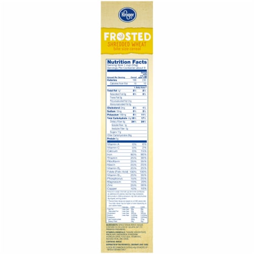 Kroger® Frosted Shredded Wheat Bite Size Cereal Perspective: right