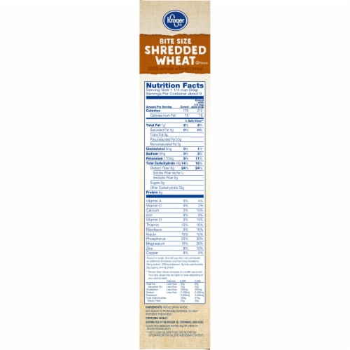 Kroger® Bite Size Shredded Wheat Cereal Perspective: right