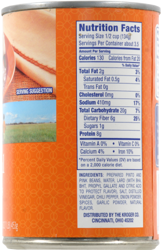 Kroger® Traditional Refried Beans Perspective: right
