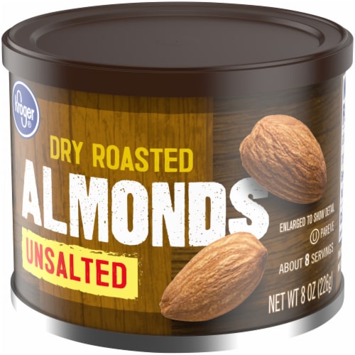 Kroger® Unsalted Dry Roasted Almonds Perspective: right