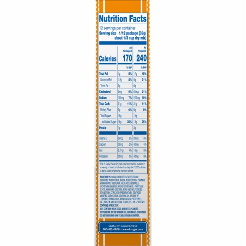 Kroger® Delicious Butter Recipe Cake Mix Perspective: right