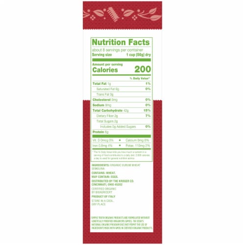 Simple Truth Organic™ Rotini Pasta Perspective: right
