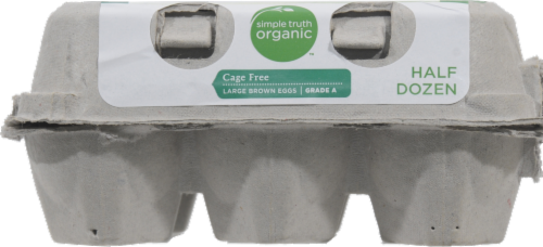 Simple Truth Organic™ Cage Free Grade A Large Brown Eggs Perspective: right