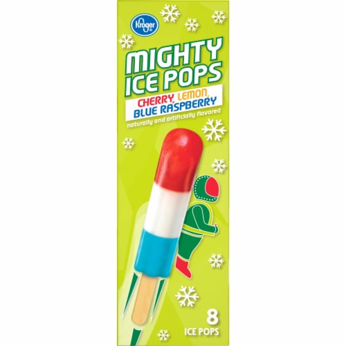 Kroger® Cherry Lemon & Blue Raspberry Mighty Ice Pops Perspective: right