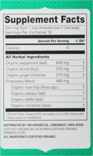 Simple Truth Organic™ Digestive Herbal Tea Perspective: right