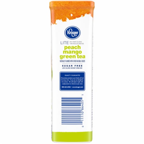 Kroger® Lite Peach Mango Green Tea Instant Drink Mix Packets Perspective: right