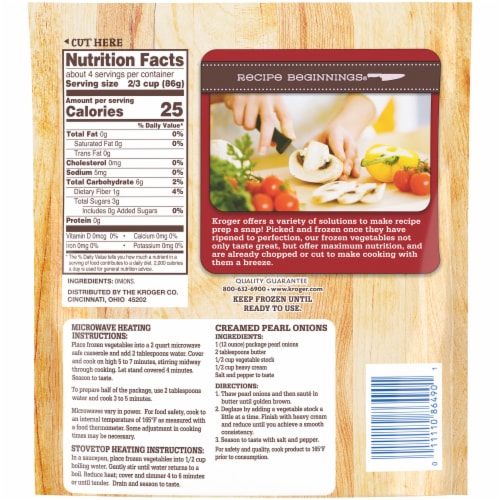 Kroger® Recipe Beginnings® Frozen Onions Pearl Perspective: right