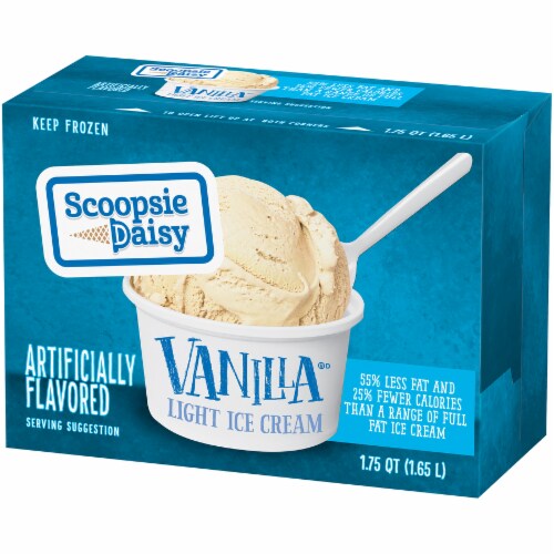 Scoopsie Daisy Vanilla Light Ice Cream Tub Perspective: right
