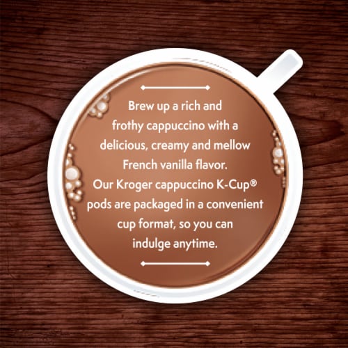 Kroger® French Vanilla Cappuccino K-Cup Coffee Pods Perspective: right