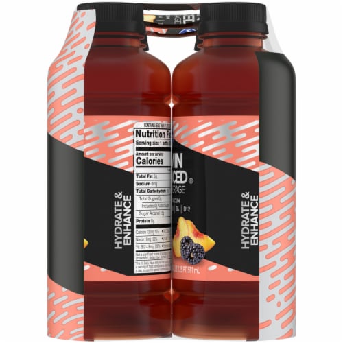 Kroger® Vitamin Enhanced Peach Blueberry Flavored Bottled Water Perspective: right