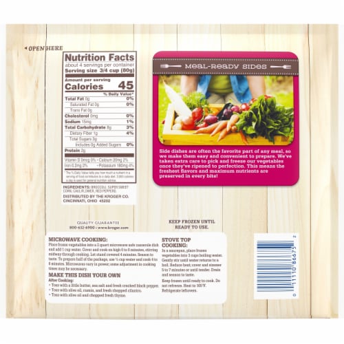 Kroger® Meal Ready Sides Frozen Vegetables Mexican Style Perspective: right