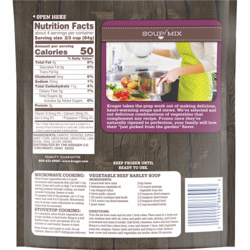 Kroger® Frozen Vegetable Soup Mix Perspective: right