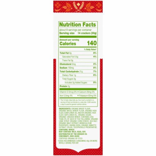 Simple Truth Organic™ Wheat Snack Crackers Perspective: right