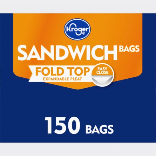 Kroger® Fold Top Expandable Pleat Sandwich Bags Perspective: right