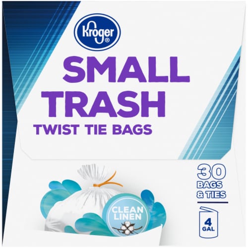Kroger® Twist Tie Clean Linen Small Trash Bags Perspective: right