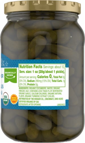 Simple Truth Organic™ Kosher Whole Baby Dill Pickles Perspective: right