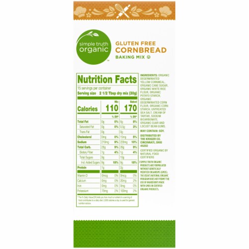 Simple Truth Organic™ Gluten Free Cornbread Baking Mix Perspective: right