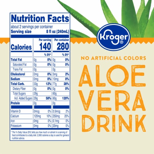 Kroger® Mango Flavor Aloe Vera Juice Drink Perspective: right