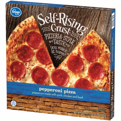 Kroger® Pepperoni Self Rising Crust Frozen Pizza Perspective: right