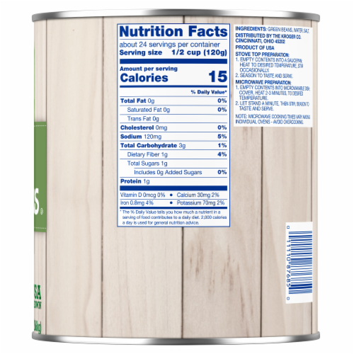 Kroger® Cut Canned Green Beans Perspective: right