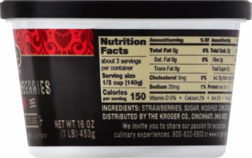 Private Selection® Sliced Strawberries in Sugar Frozen Fruit Perspective: right