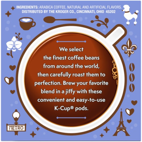 Kroger® French Vanilla Light Roast K-Cup Coffee Pods Perspective: right