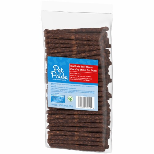 Pet Pride® Beefhide Beef Flavor Munchy Sticks for Dogs Perspective: right