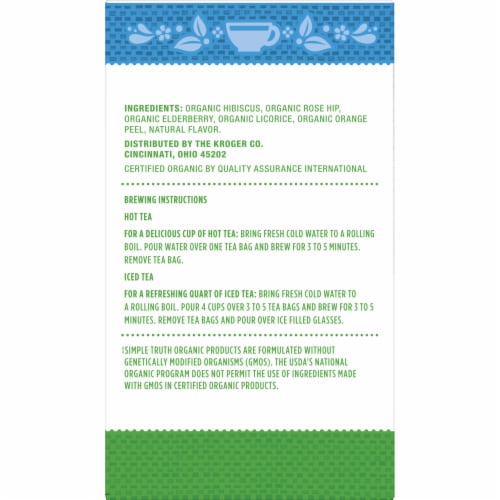 Simple Truth Organic™ Elderberry Herbal Tea Perspective: right