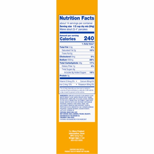 Kroger® Complete Buttermilk Pancake & Waffle Mix Perspective: right