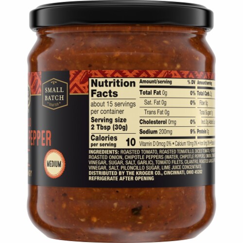 Private Selection® Medium Tomatillo & Chipotle Pepper Salsa Perspective: right