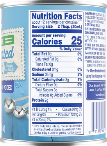 Kroger® Fat Free Evaporated Milk Perspective: right