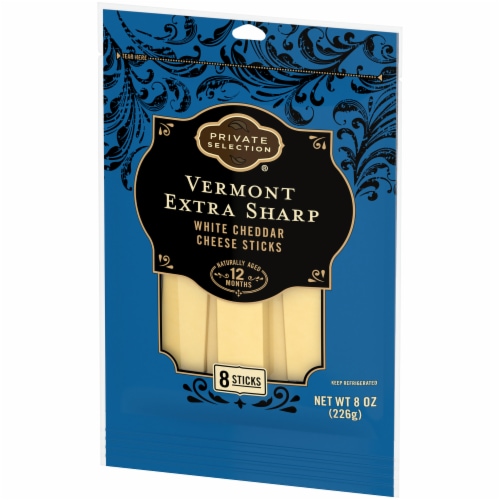 Private Selection® Vermont Extra Sharp White Cheddar Cheese Snacks Perspective: right
